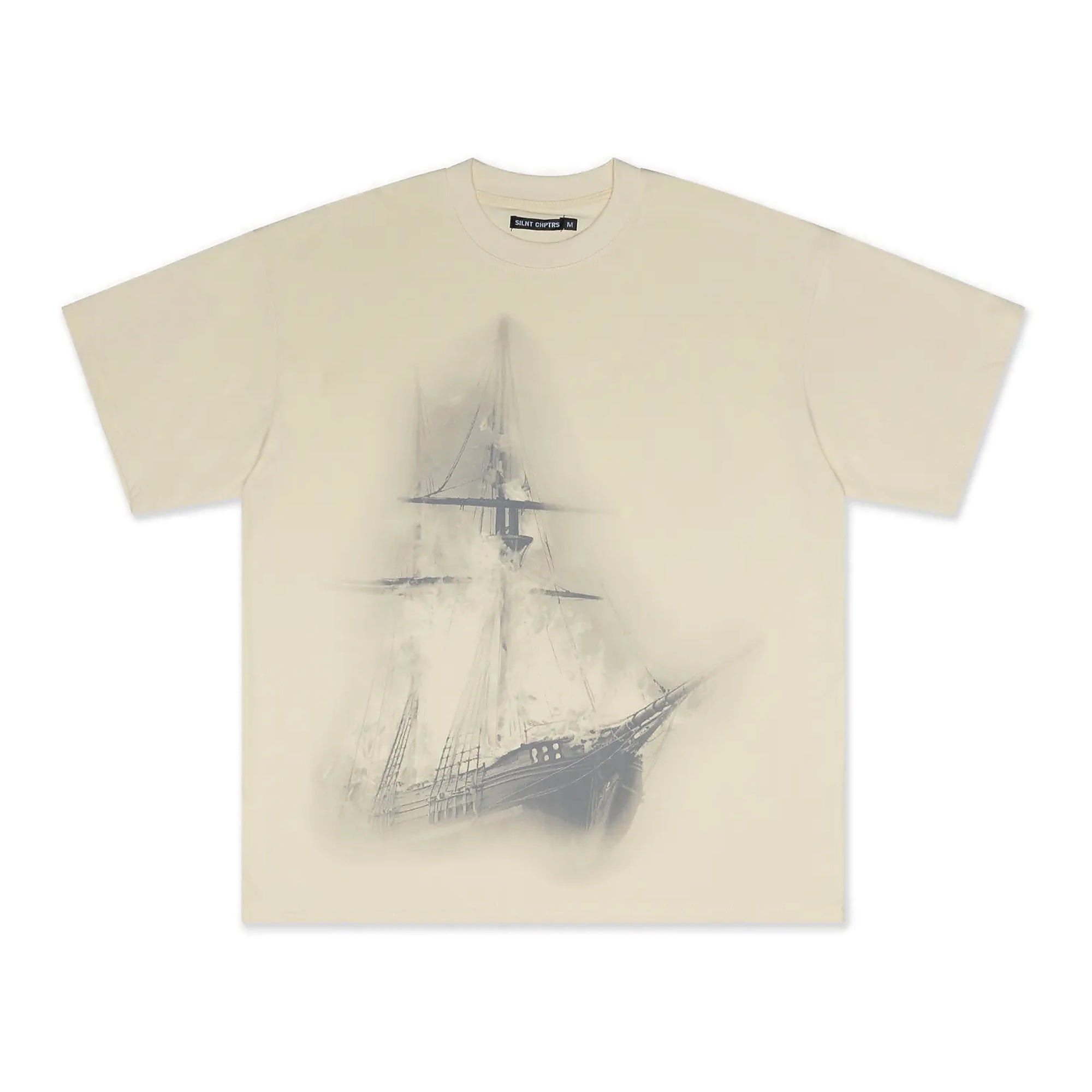Silnt Chptrs "Tariq Cream Tee" T-Shirt - Beige