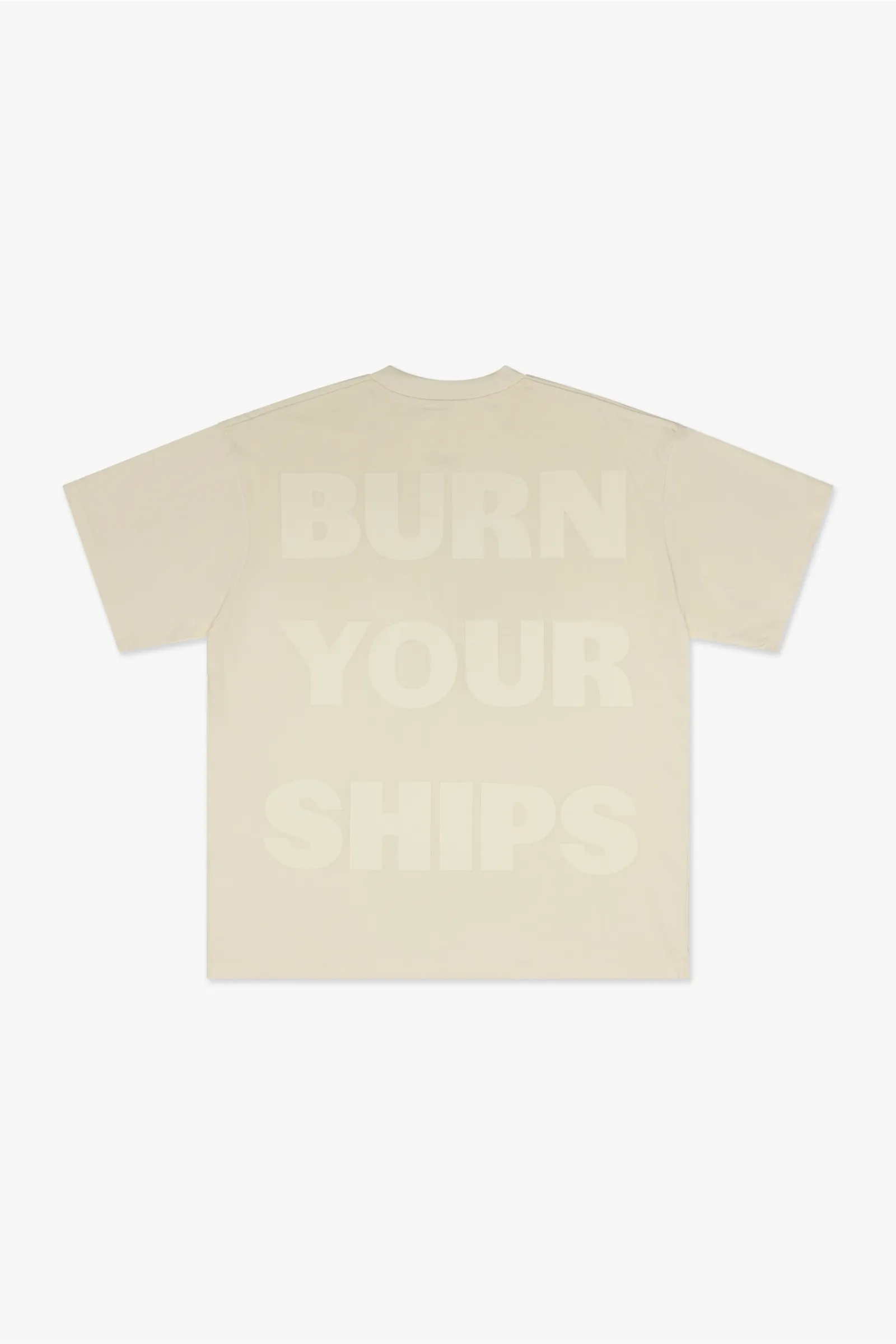 Silnt Chptrs "Tariq Cream Tee" T-Shirt - Beige