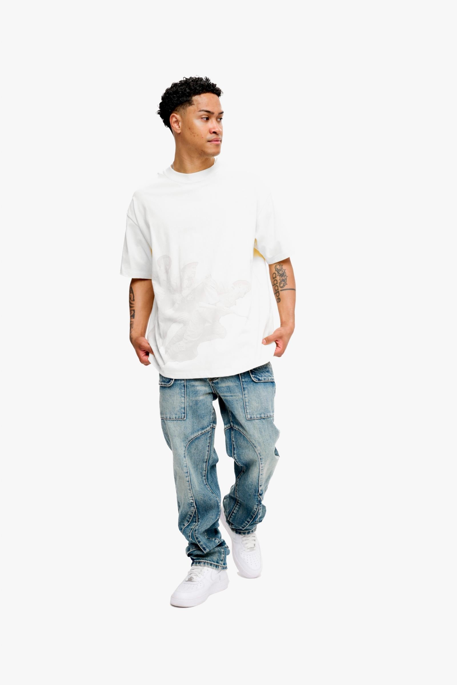 Silnt Chptrs "Sc-T1-006" Men's T-Shirt - White