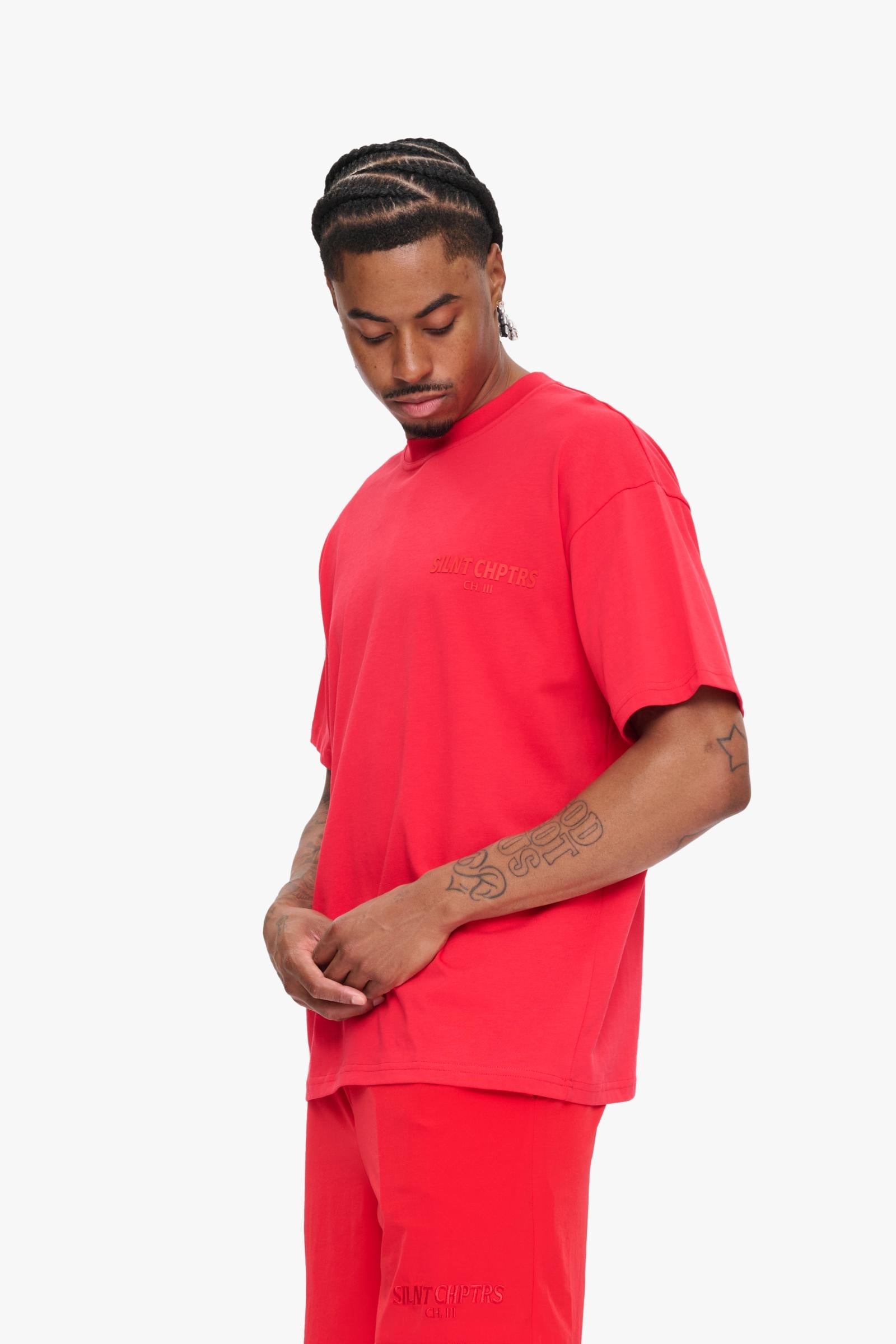 Silnt Chptrs "Present-Day" T-Shirt - Red