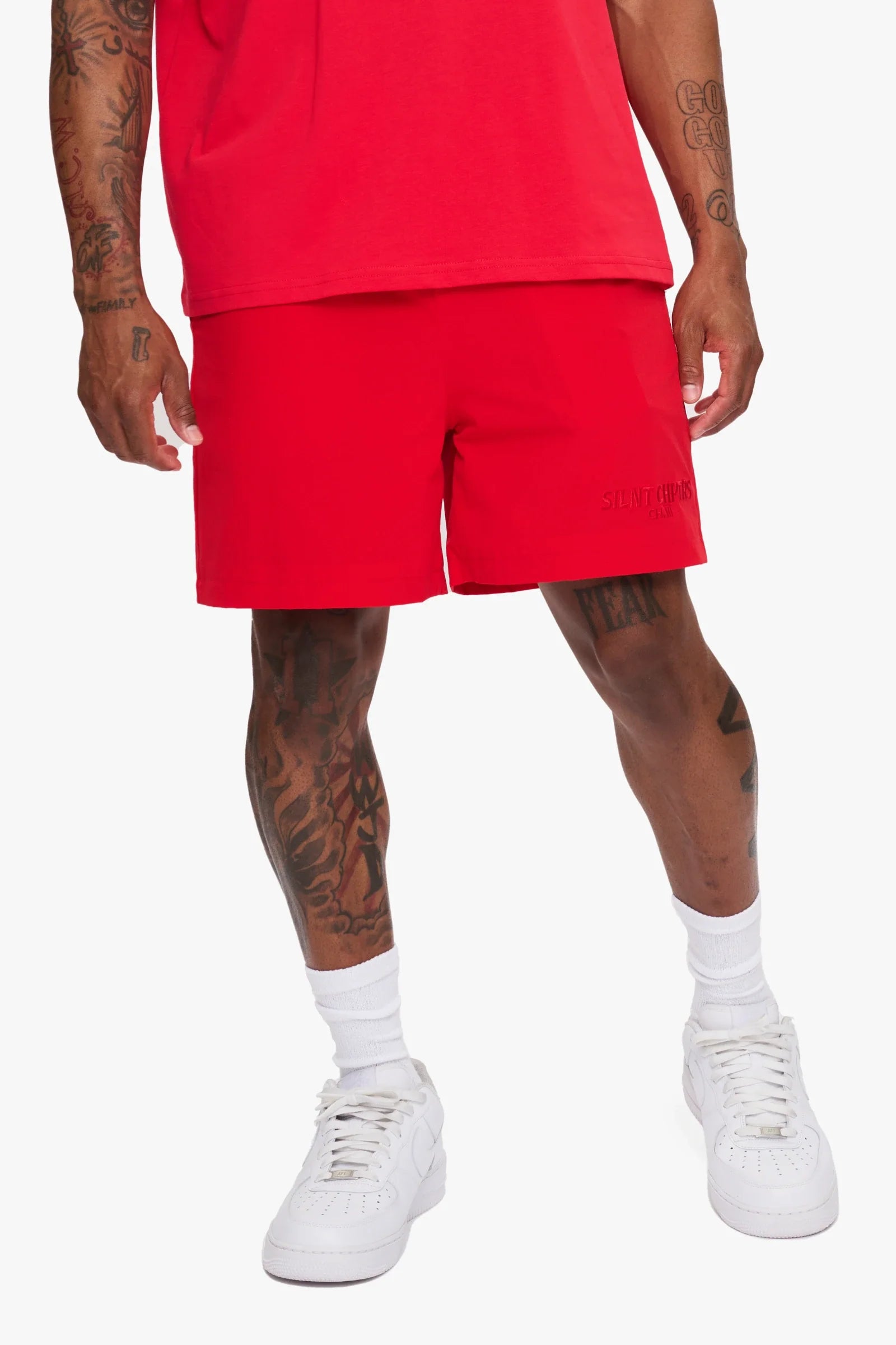 Silnt Chptrs Tonal Logo Shorts - Mesh Lining