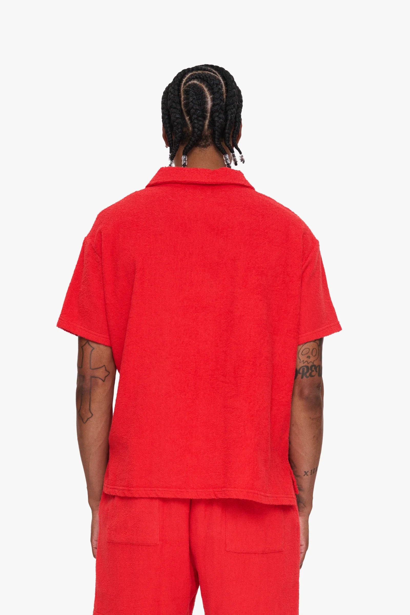 Silnt Chptrs Cursive Polo Shirt - Terry Cloth