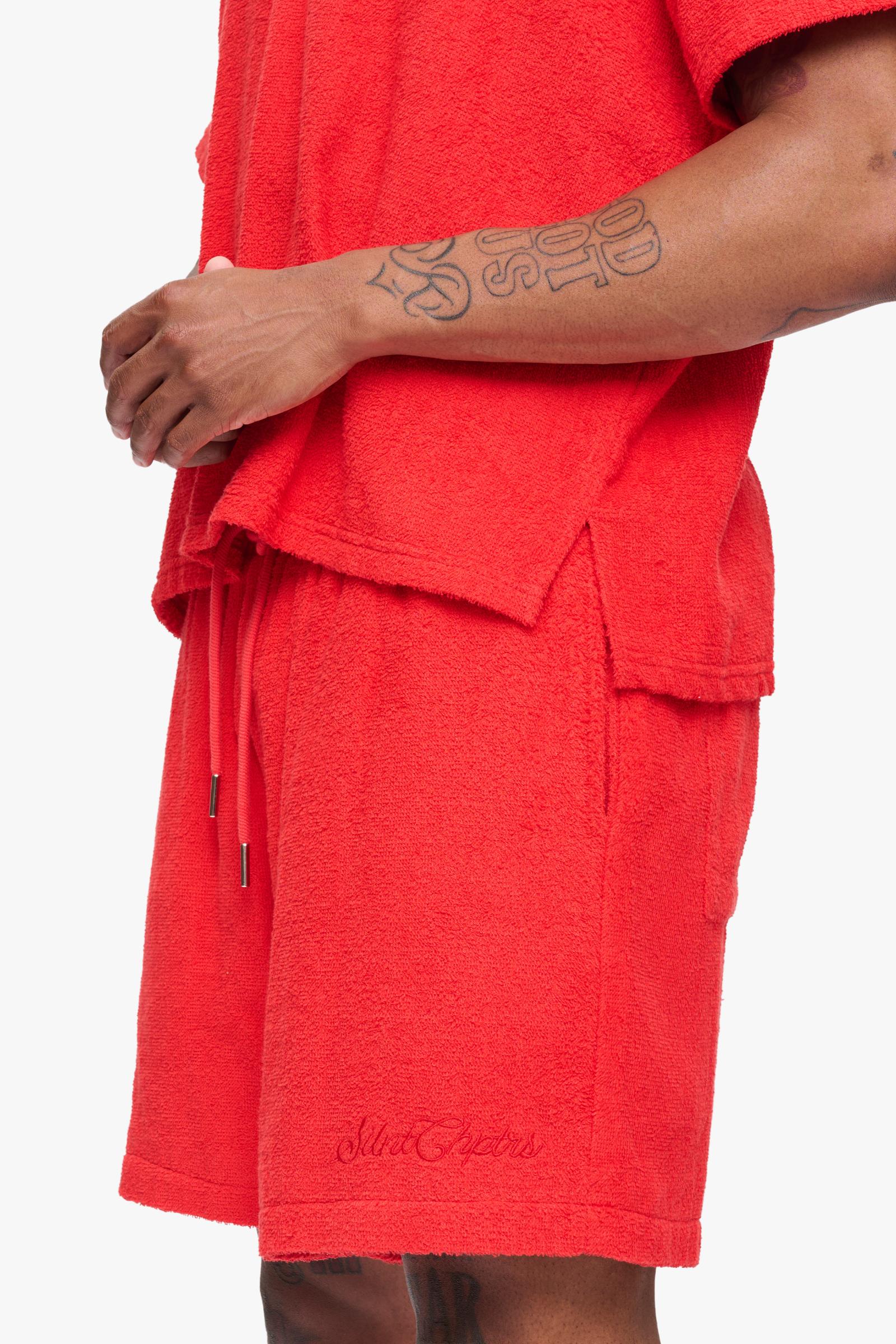 Silnt Chptrs "Times" Shorts - Red