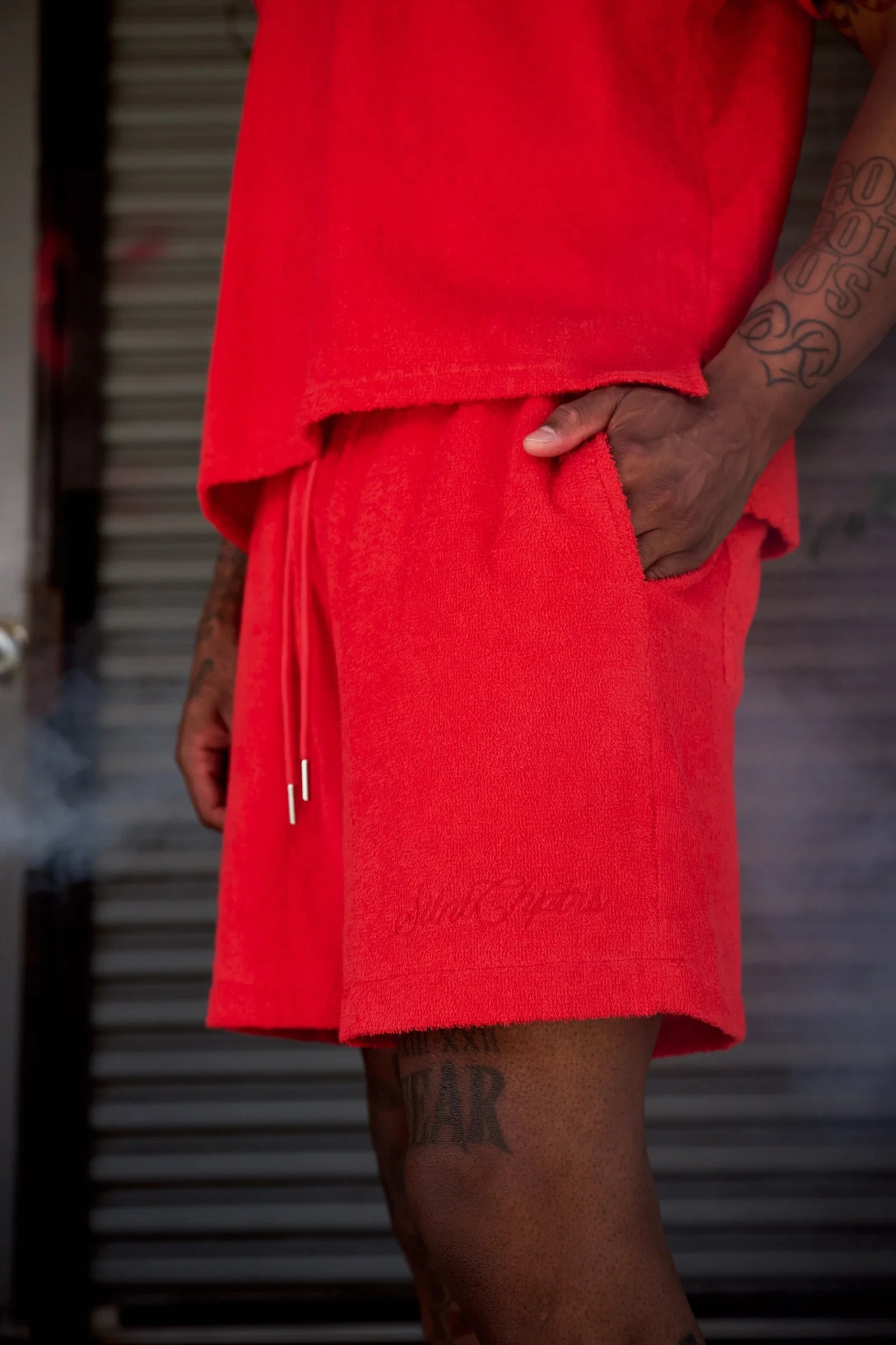 Silnt Chptrs Plush Shorts - Terry Cloth
