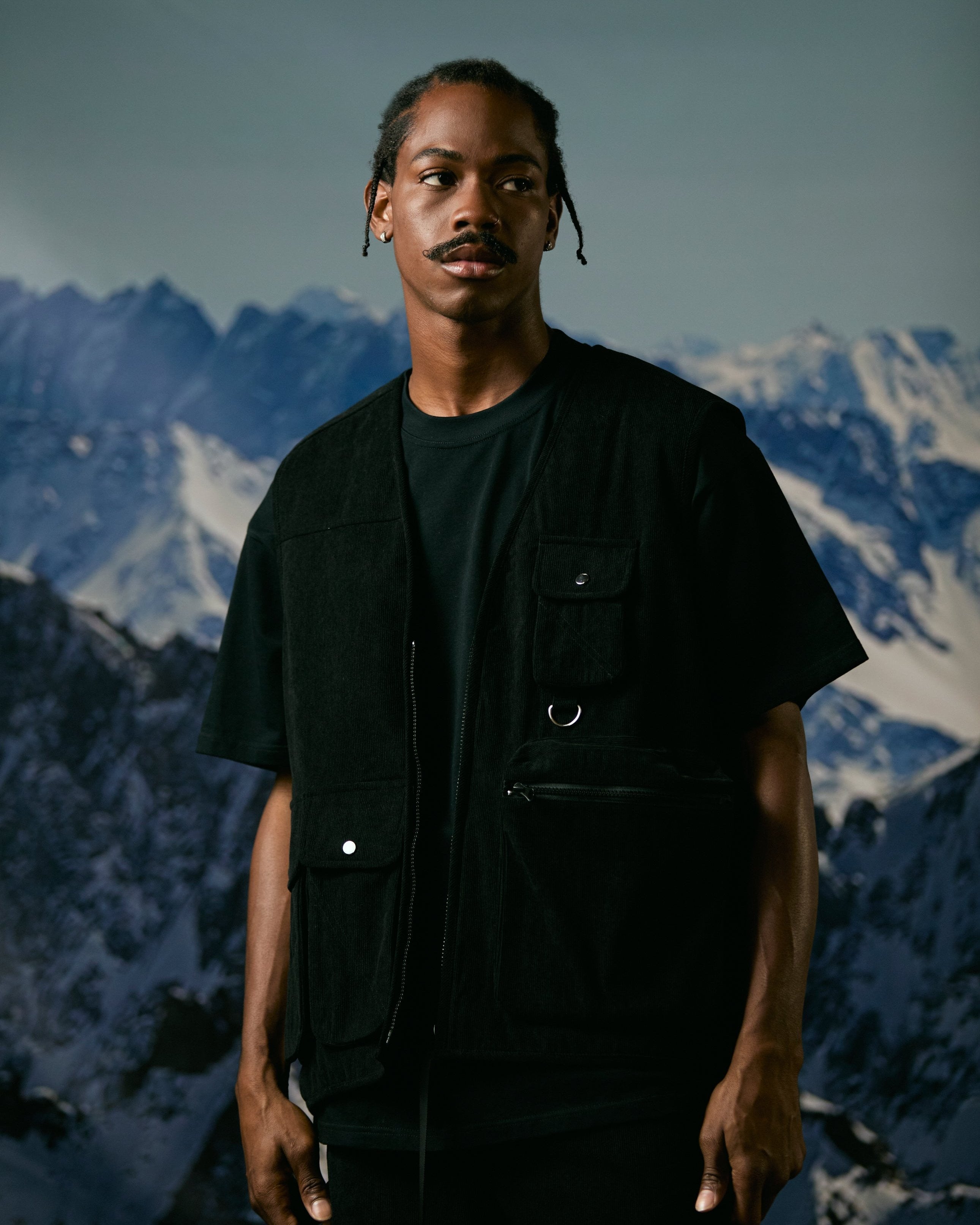 Silnt Chptrs "Sergeant" Men's Vest - Black
