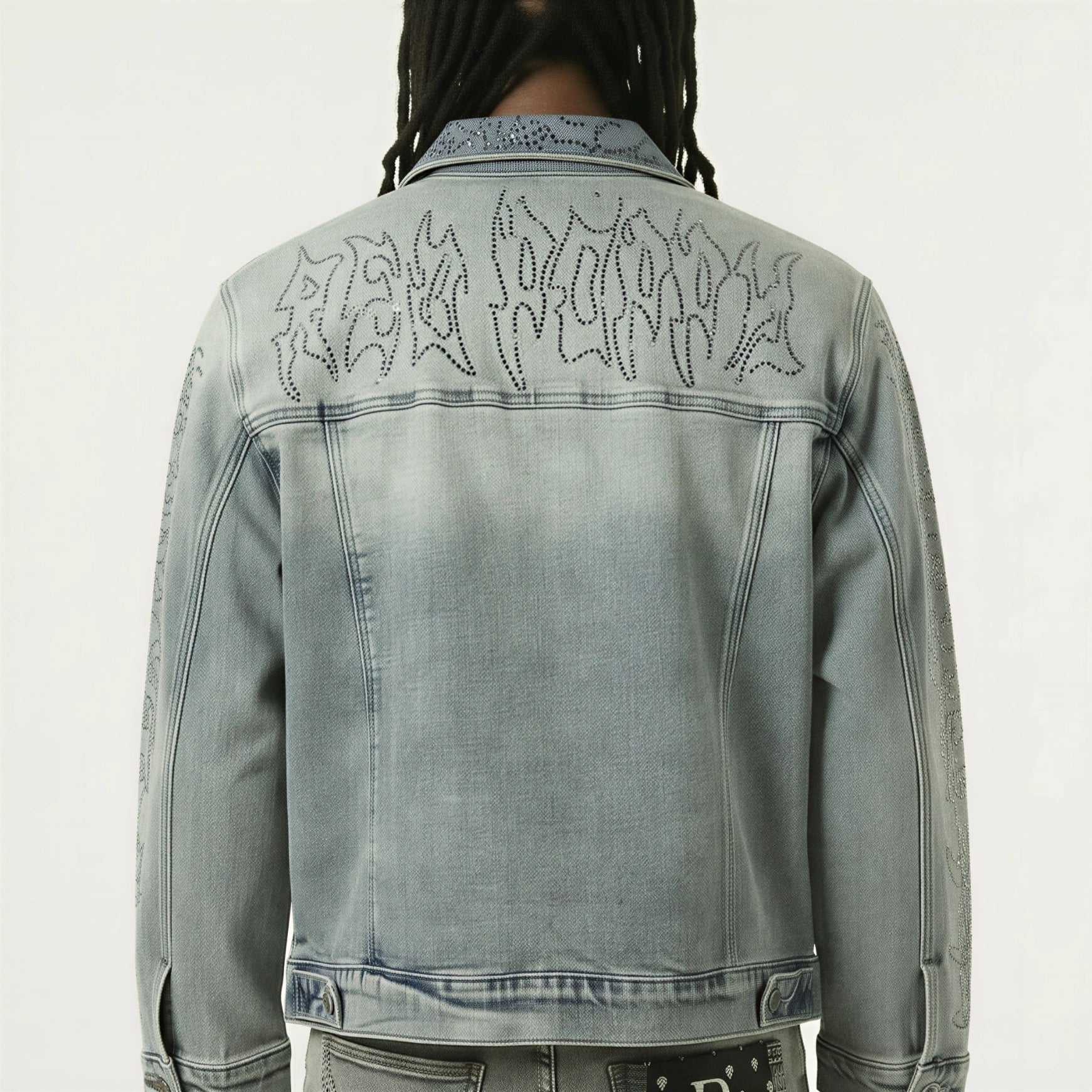 Red Poppy Trucker Jacket - Light Wash