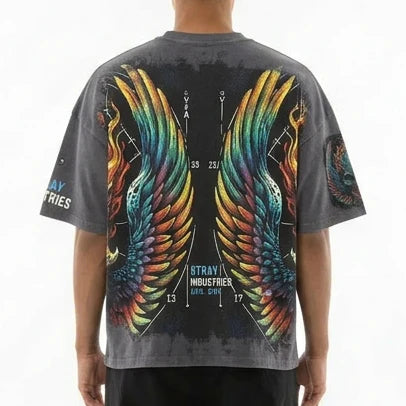 St1721 | Men's Burning Skull T-Shirt