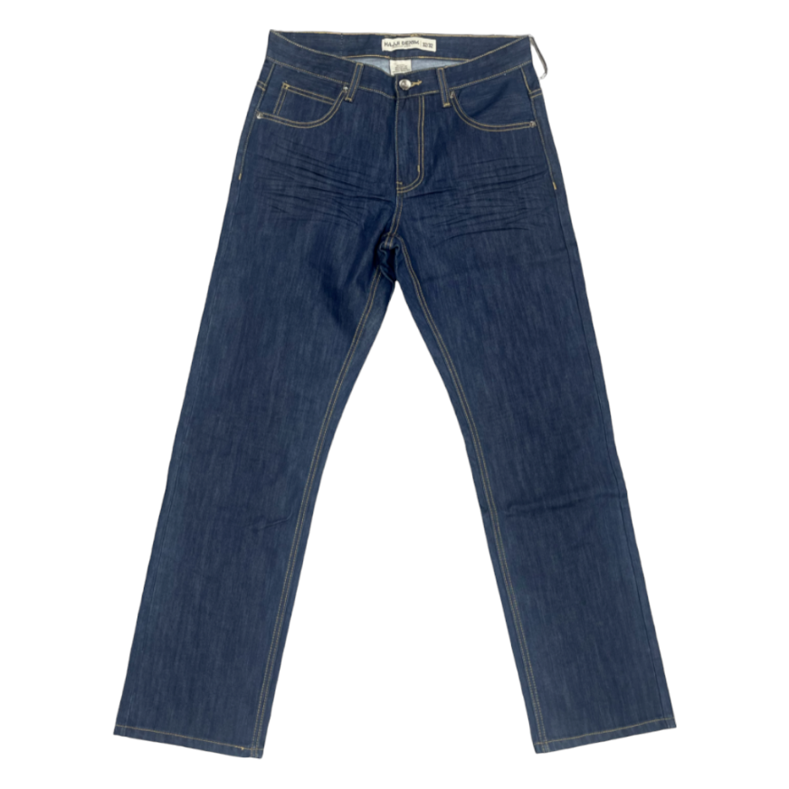 HAJJI DENIM - Men's Non-Stretch Denim - Blue Indigo