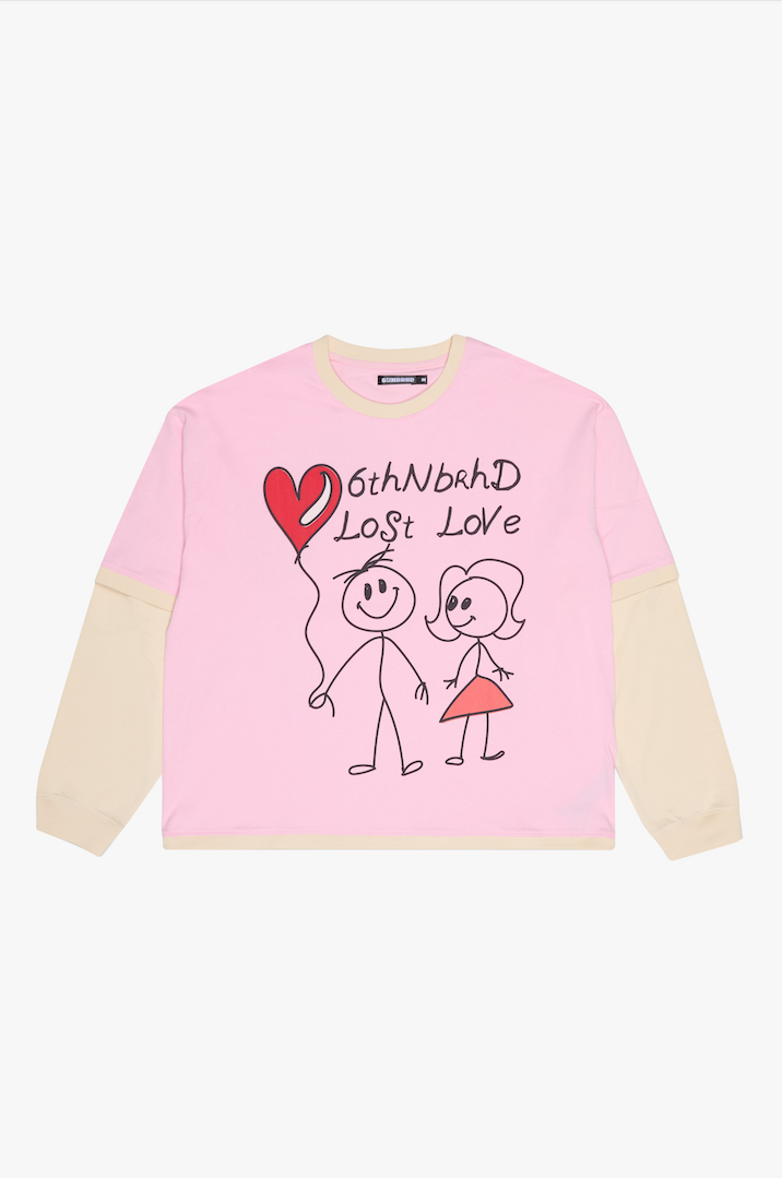 6Th Nbrhd Drawing Men's T-Shirt - Pink