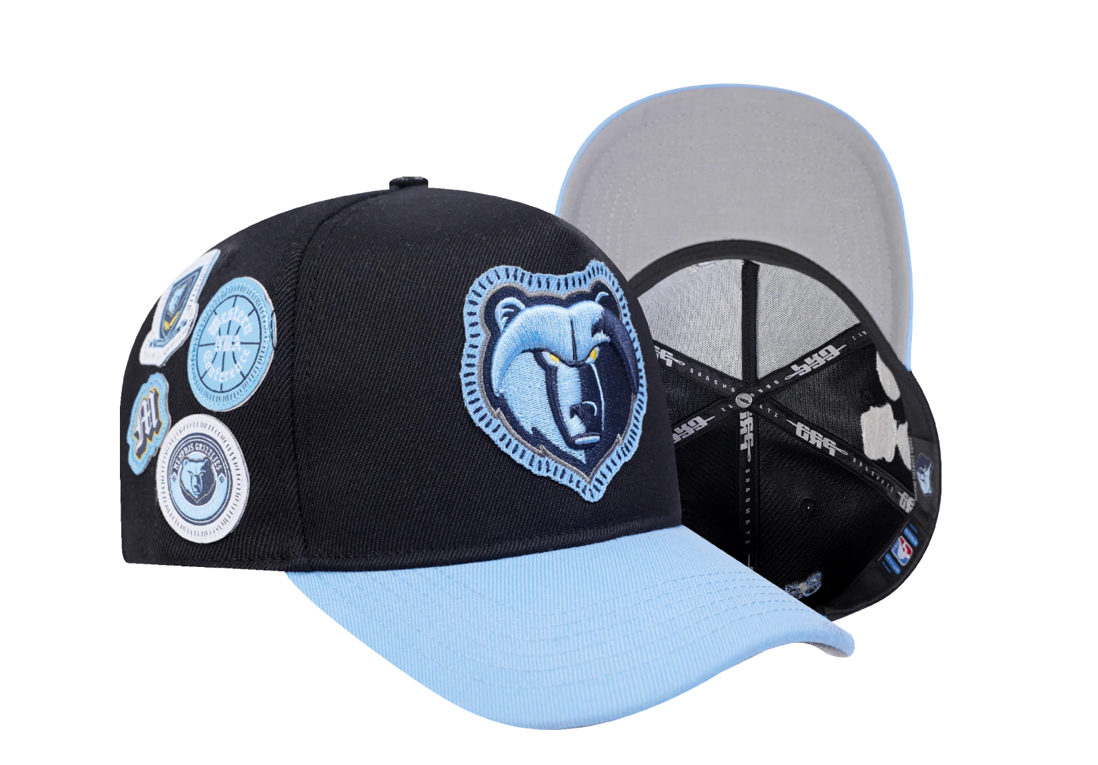 NBA MEMPHIS GRIZZLIES DIY PICK STITCH PINCH FRONT SNAPBACK HAT