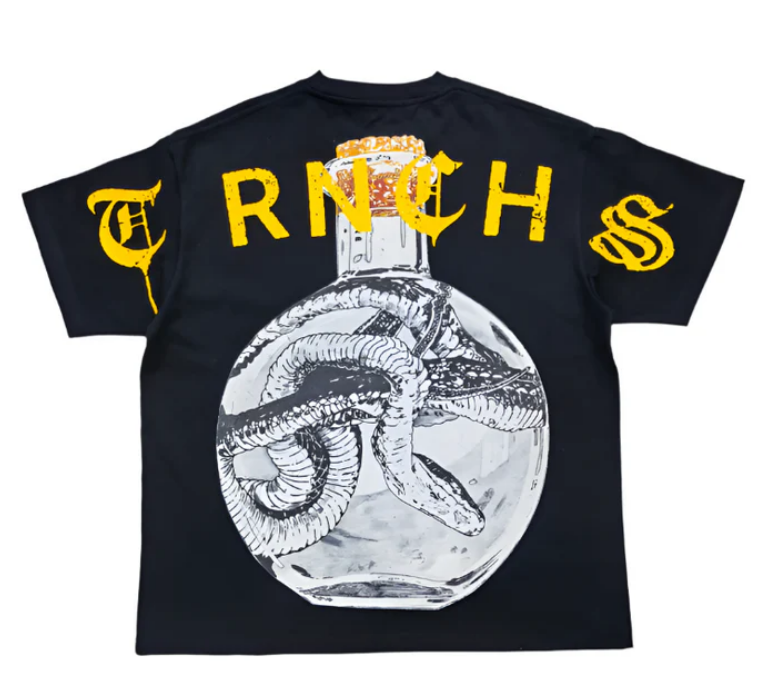 Trnchs "Tc-O25-17" Men's T-Shirt - Black