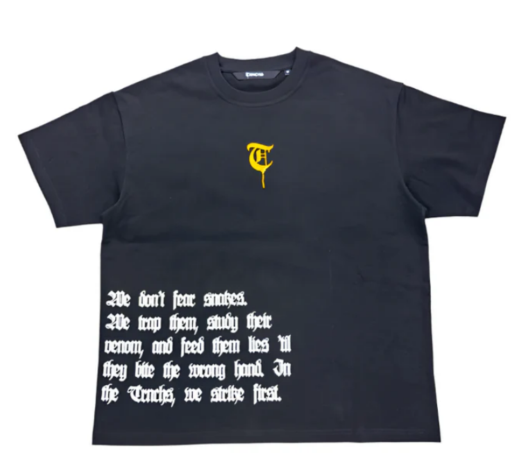 Trnchs "Tc-O25-17" Men's T-Shirt - Black