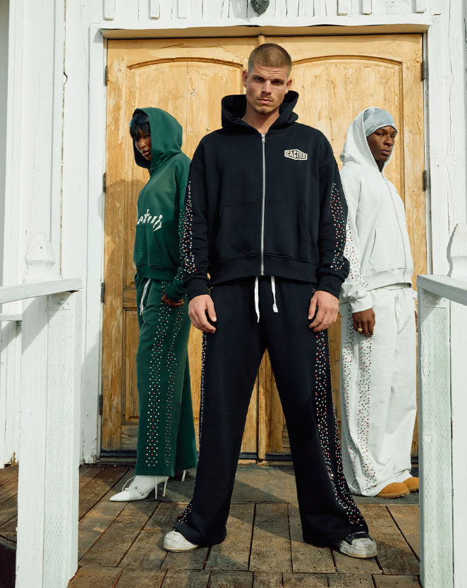 Azva Embroidered Sweatpants