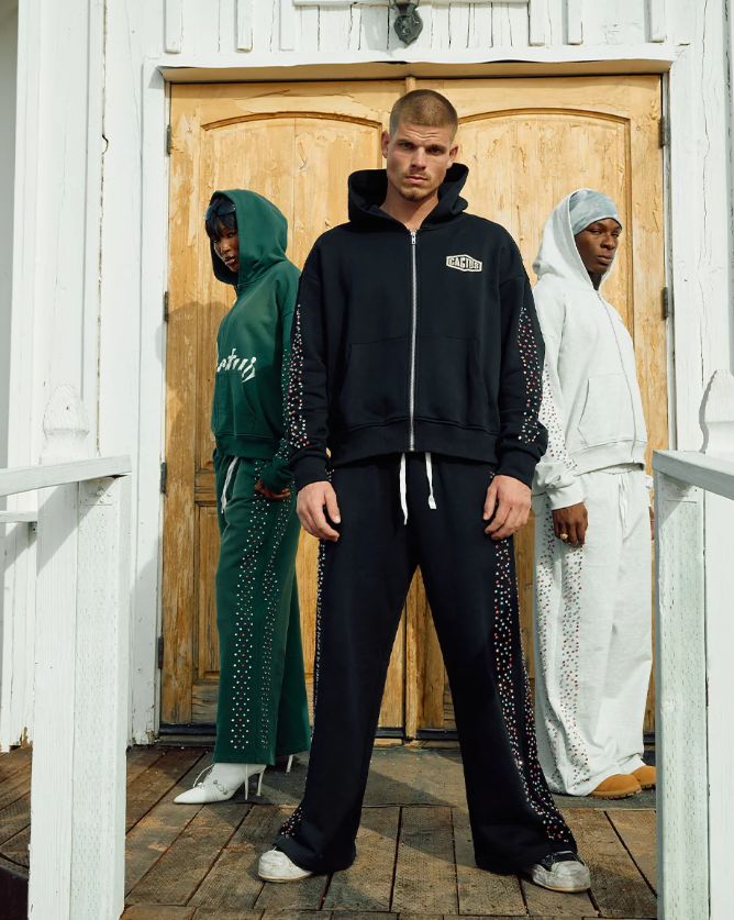 Azva Rhinestone Hoodie