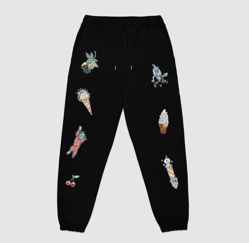 Ice Cream Work in Progress Men's Sweatpants - Black