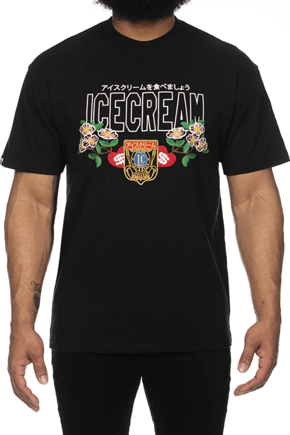 Ice Cream Dog Wood Knit Tee T-Shirt - Graphic Print