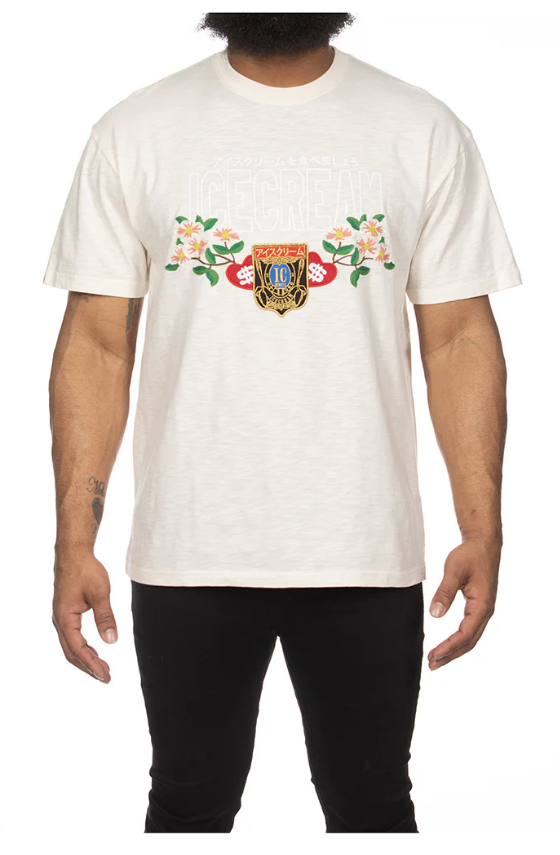 Ice Cream Dog Wood Knit Tee T-Shirt - Graphic Print