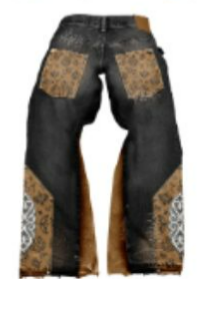 G-West Men's Black Jeans