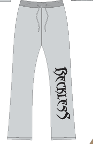 Focus Reckless Stud Jogger Pants - Graphic Text
