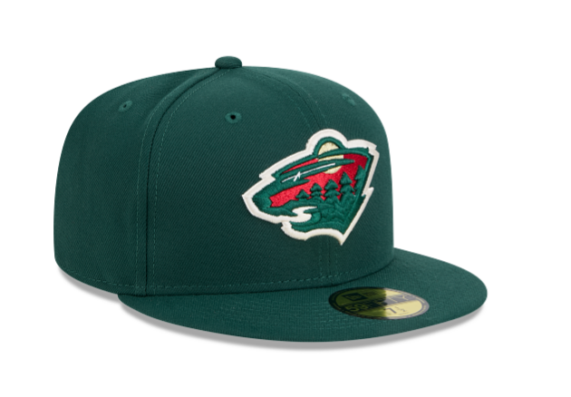 Minnesota Wild NHL New Era Men's Forest Green 59Fifty Core Fitted Hat