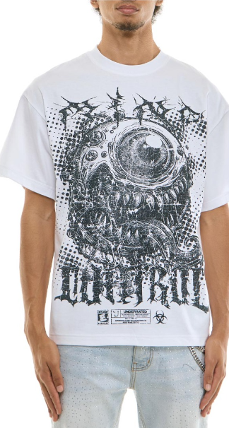 KDNK Mind Control Graphic T-Shirt – White