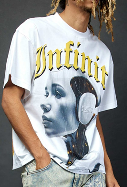 KDNK Infinite Graphic T-Shirt - White