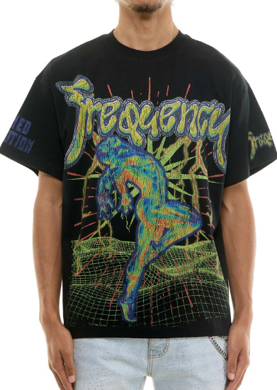 KDNK Frequency Graphic T-Shirt – Black