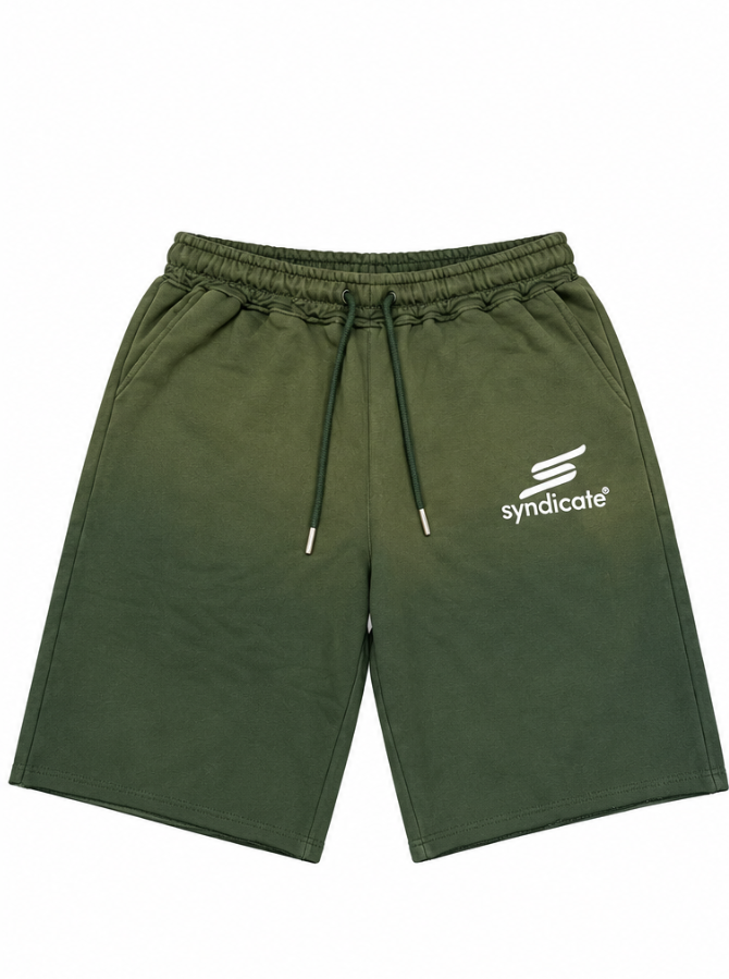 Syndicate Olive Long Fleece Shorts
