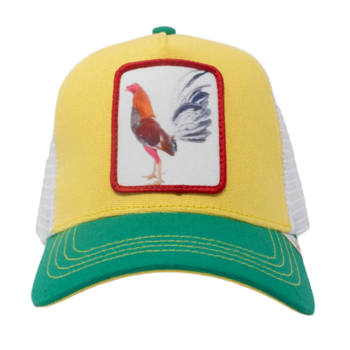 Gold Star Rooster Trucker Hat - Yellow