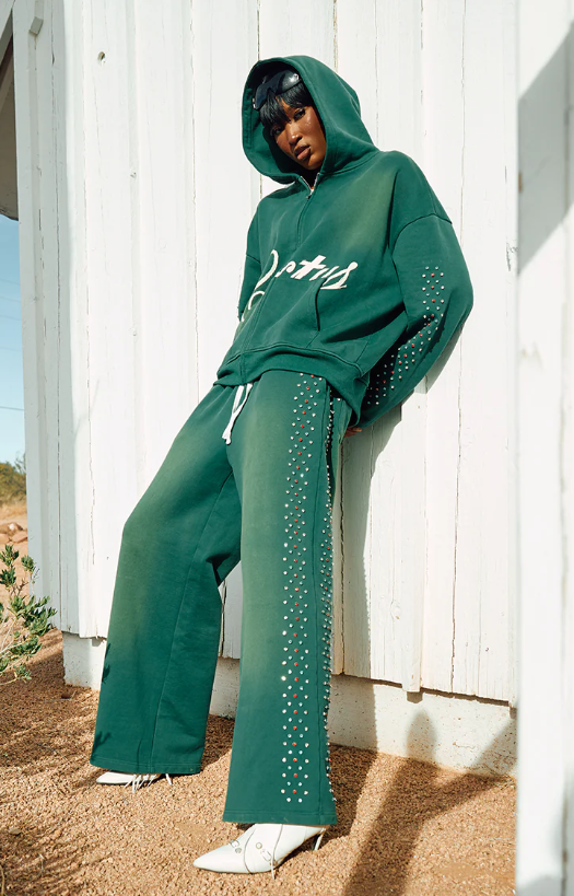 Azva Embroidered Sweatpants