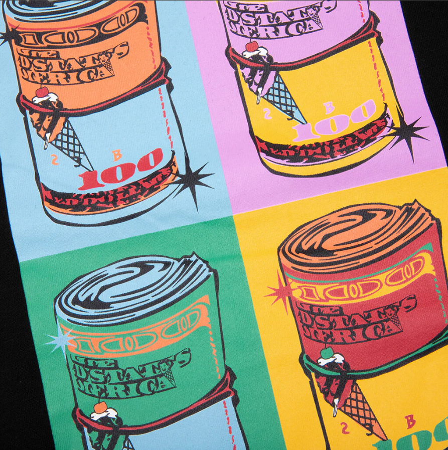 Ice Cream Warbucks T-Shirt - Graphic Print