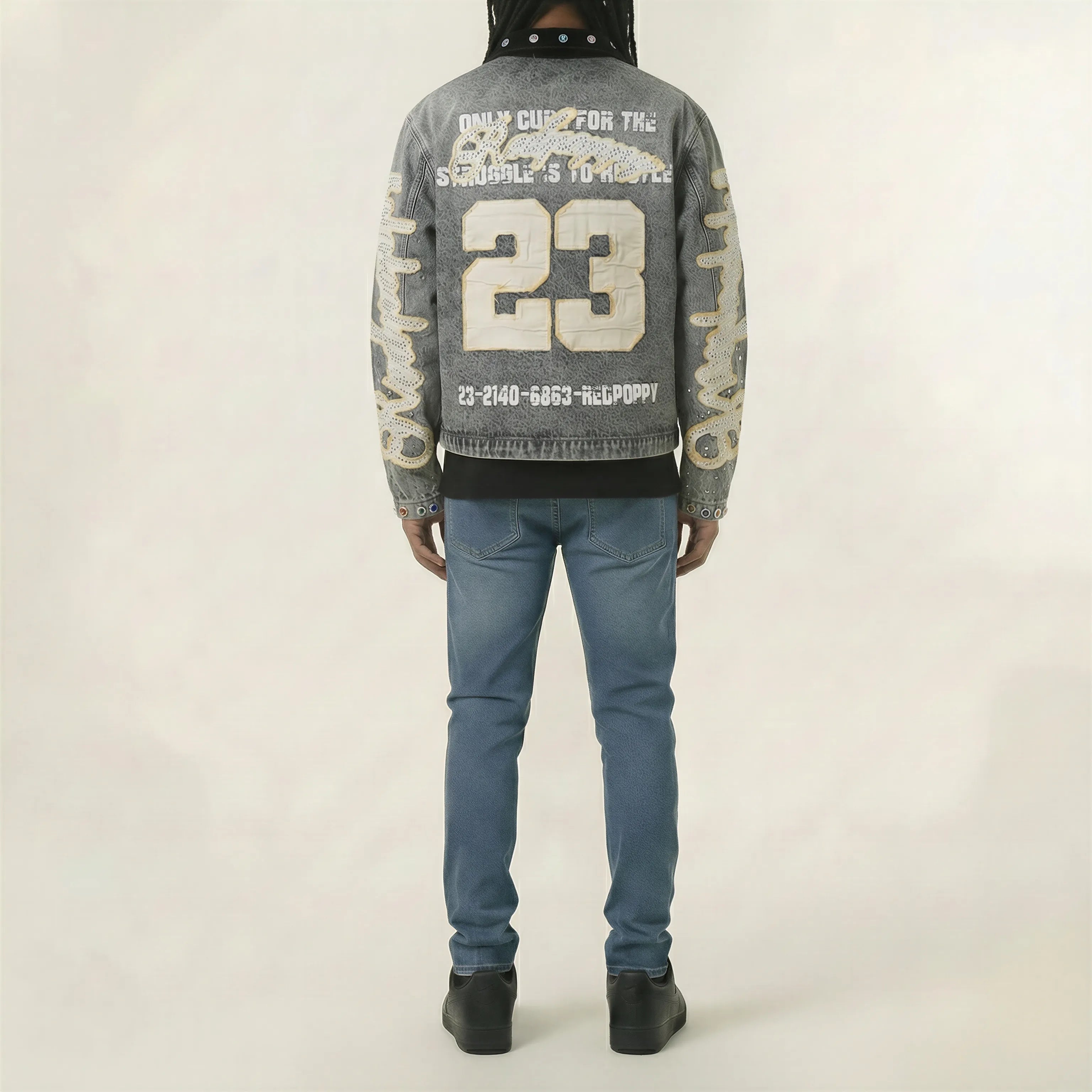 Red Poppy Jacket - Gray