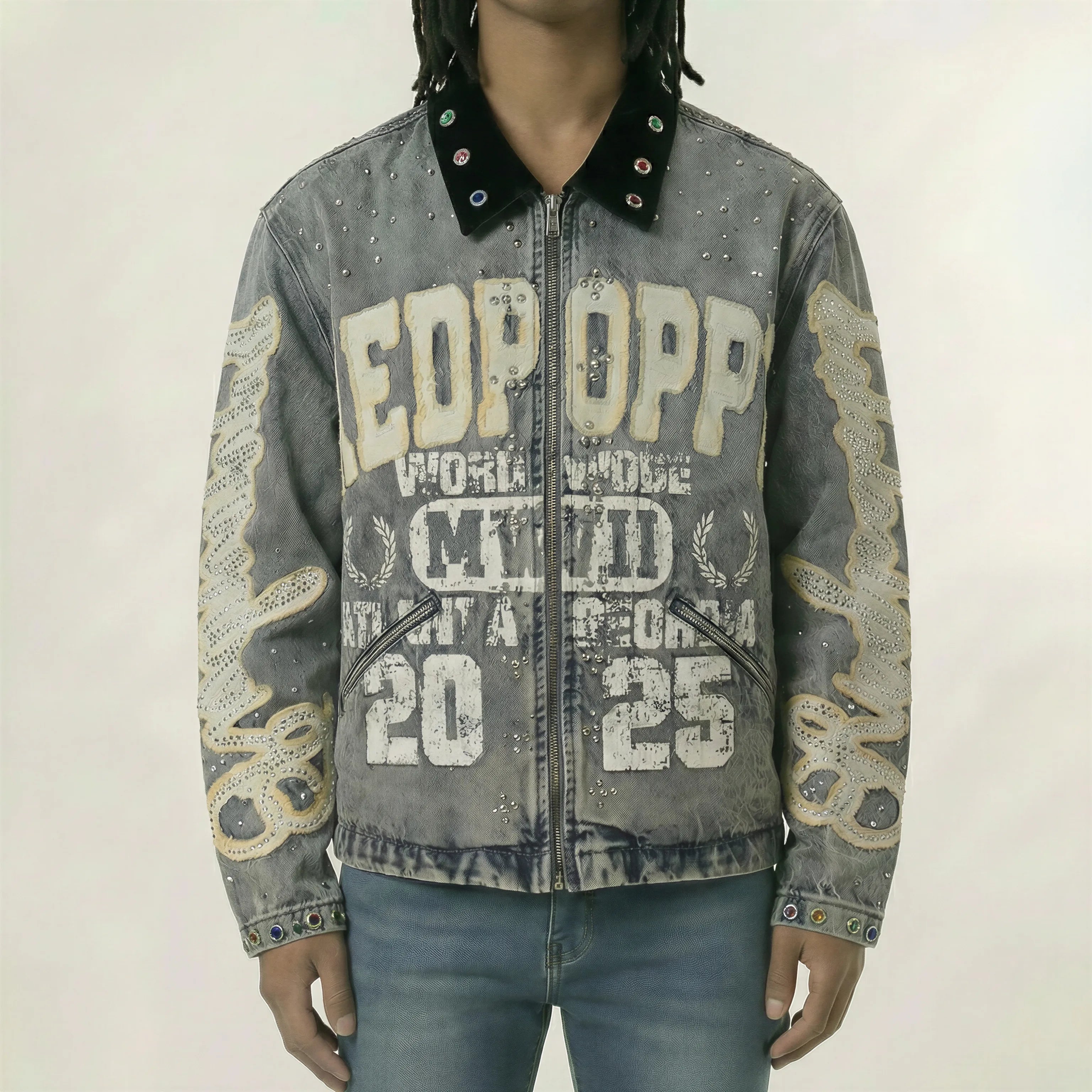 Red Poppy Jacket - Gray