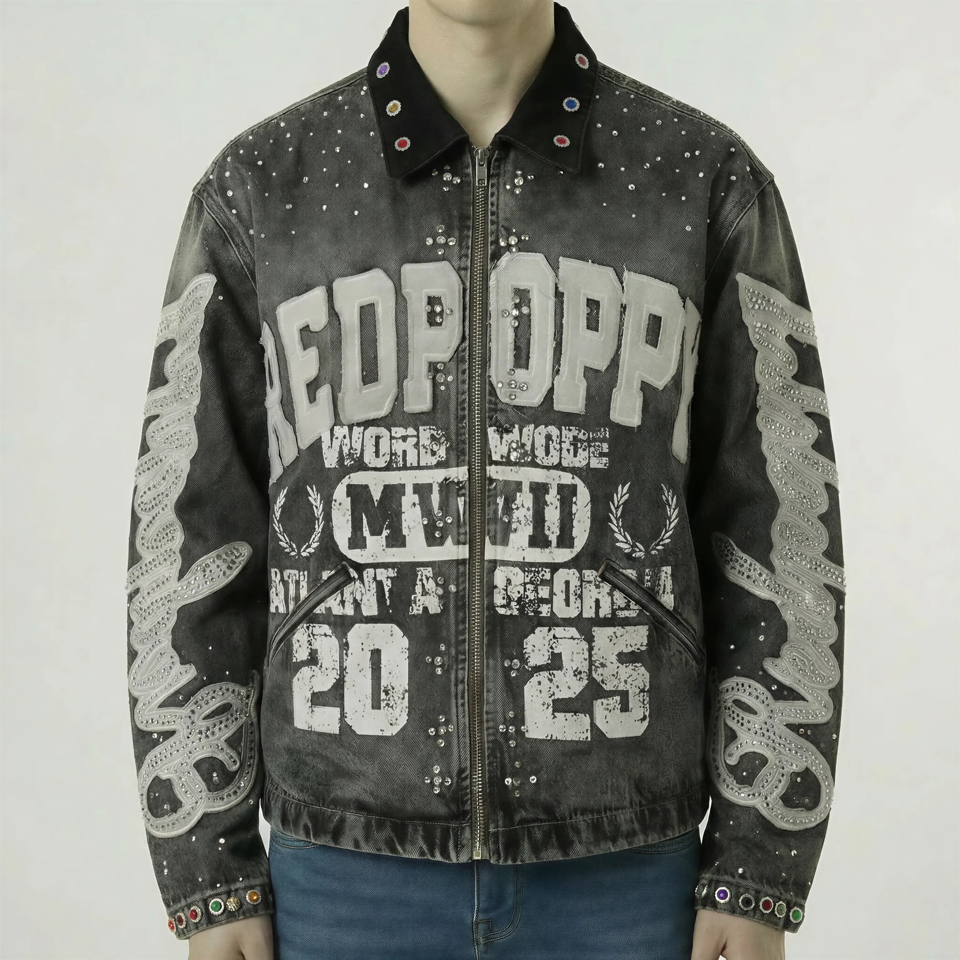 Red Poppy Jacket - Black