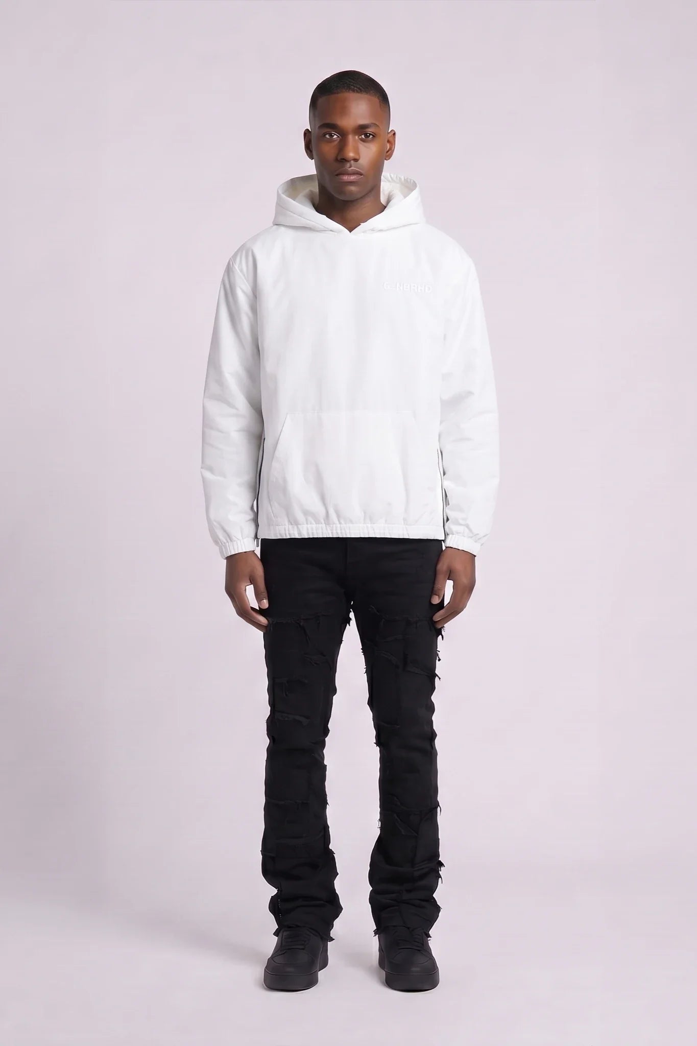 6TH NBRHD Sleek Relaxed Nylon Jacket