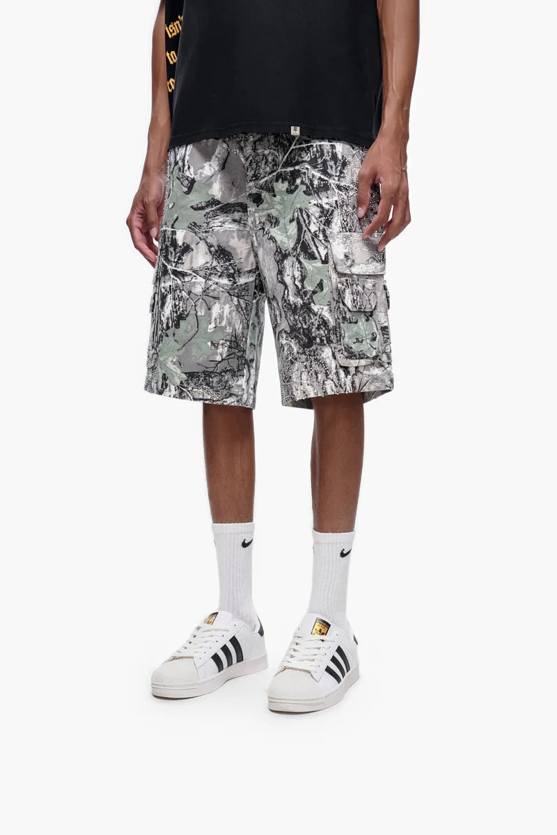 Trnchs Camo Shorts - Raw Hem
