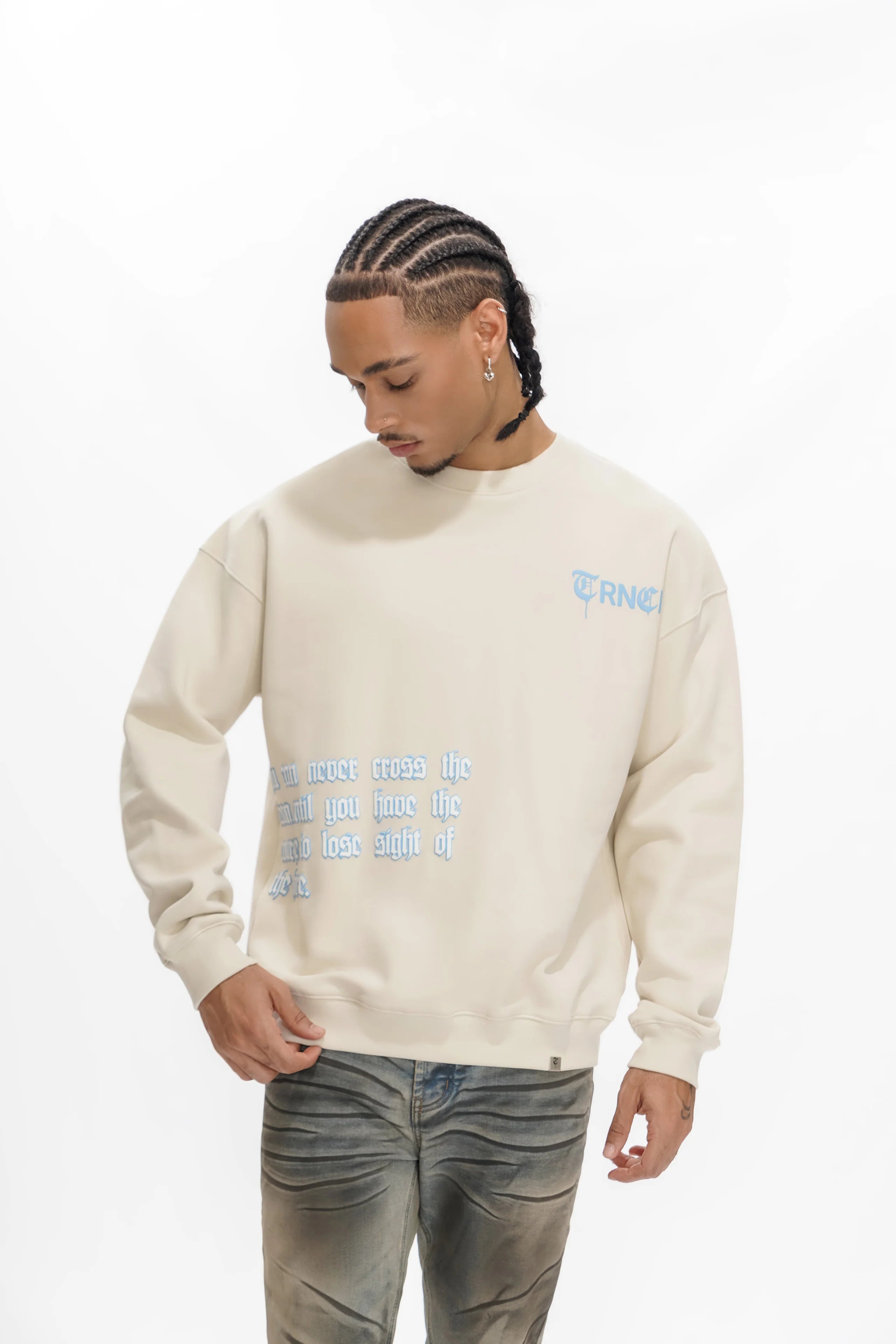 Trnchs Sight Of The Shore Sweater Men's - Beige