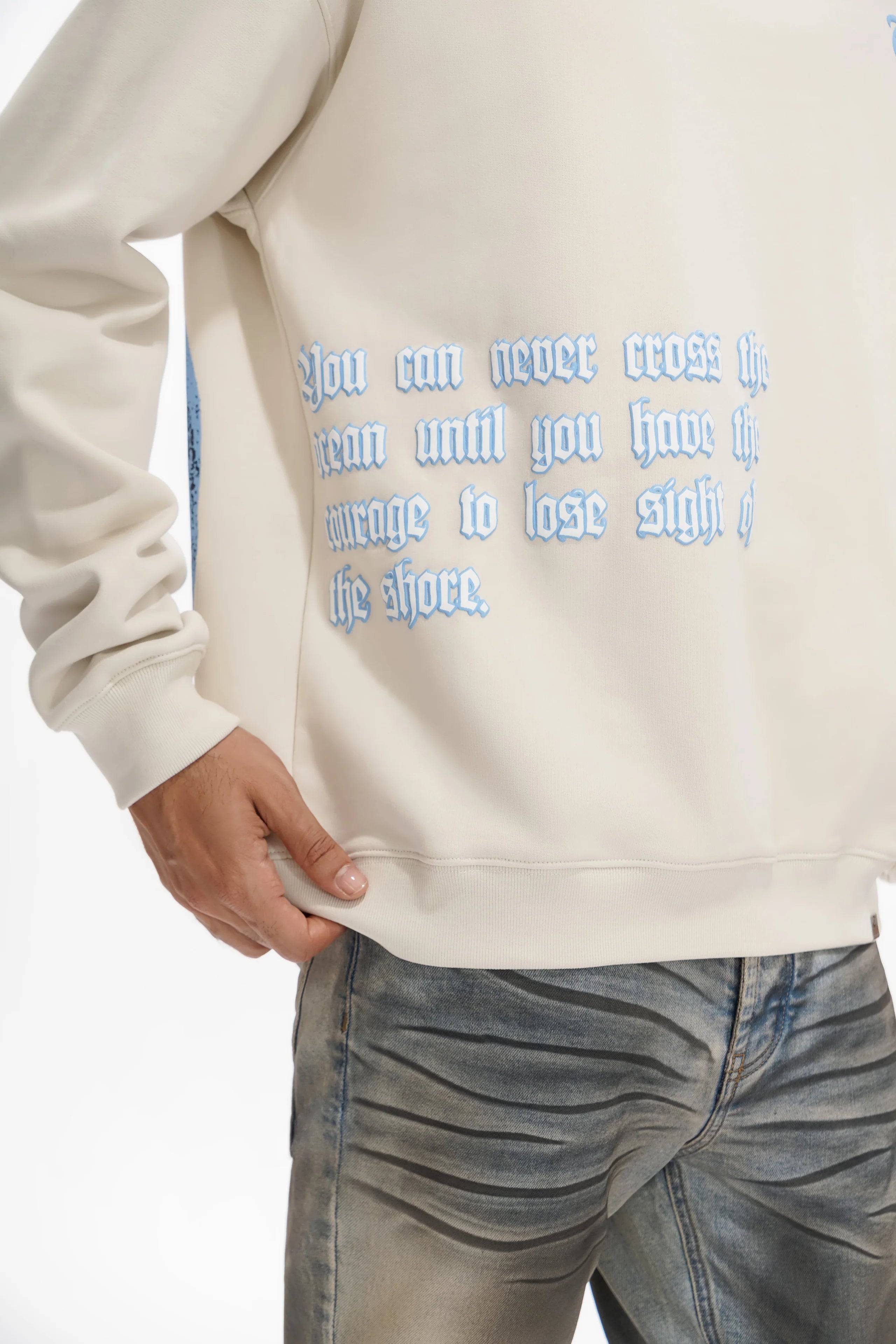 Trnchs Sight Of The Shore Sweater Men's - Beige