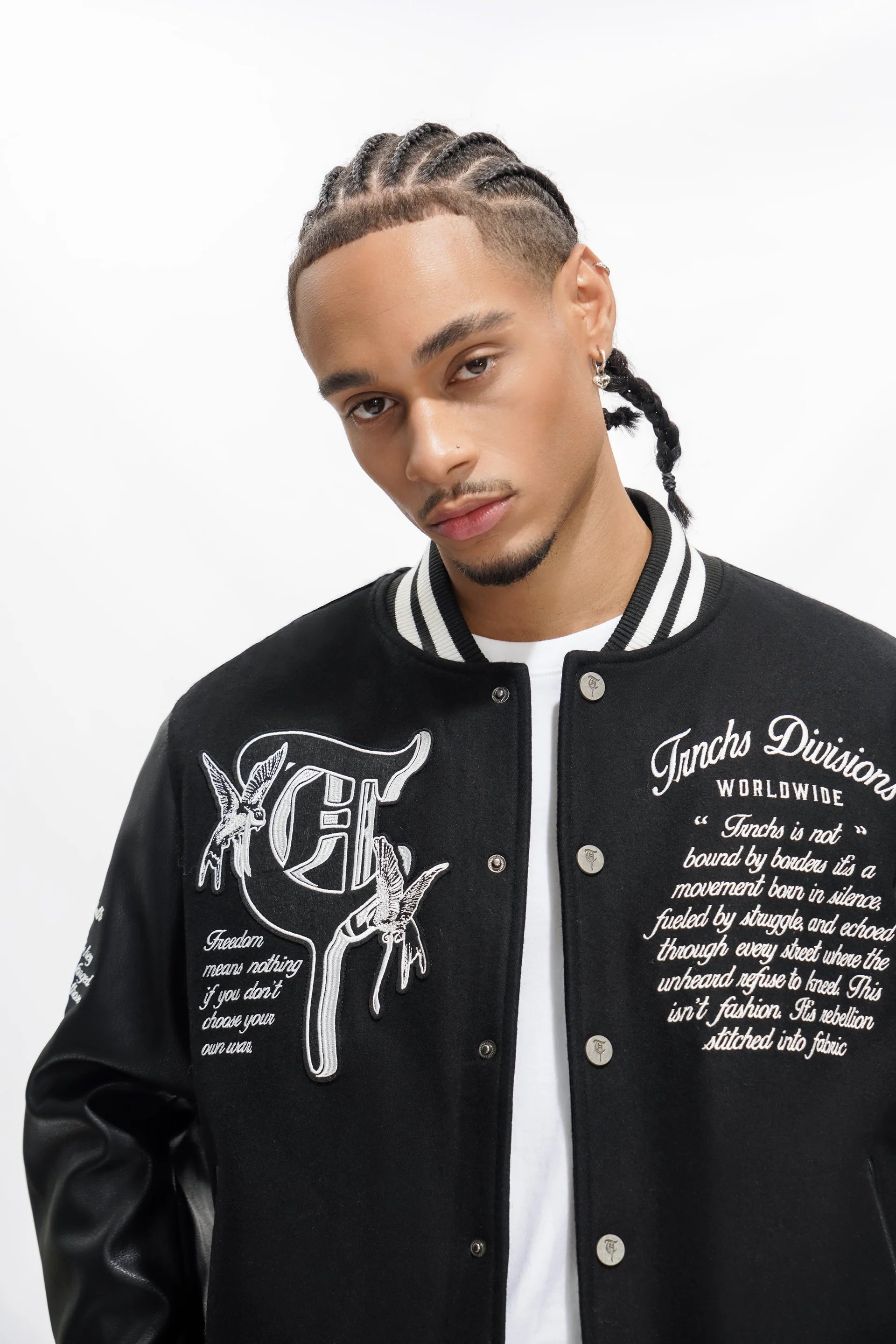 Trnchs Lead The Pack Varsity Jkt Men's Jacket - Black