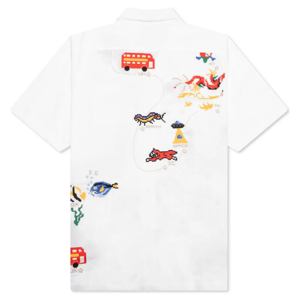Ice Cream "The Traveler Ss Woven" Shirt - Embroidered