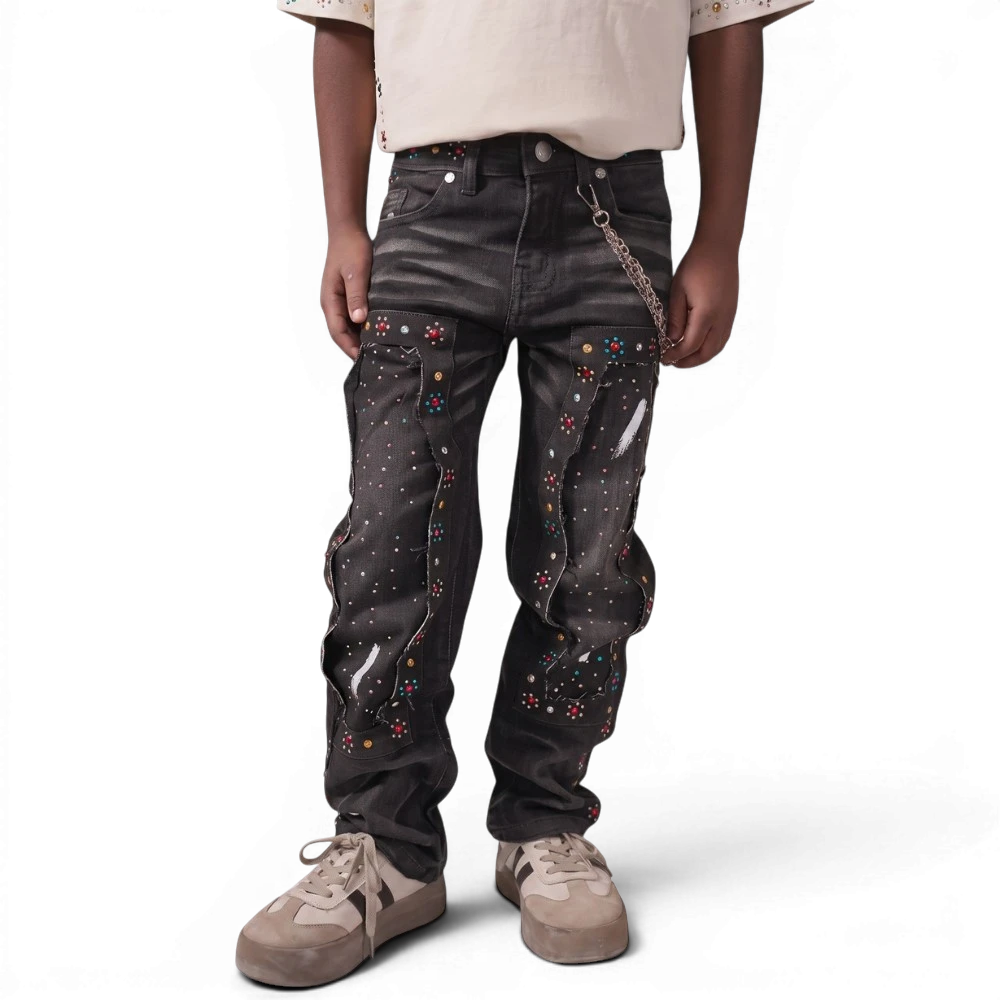 ELITE PREMIUM Mardi Gras Jeans Youth Black