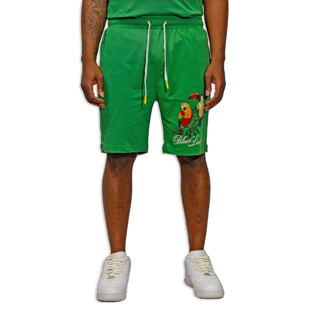 Black Leaf "Paradise Vibes" Shorts - Green