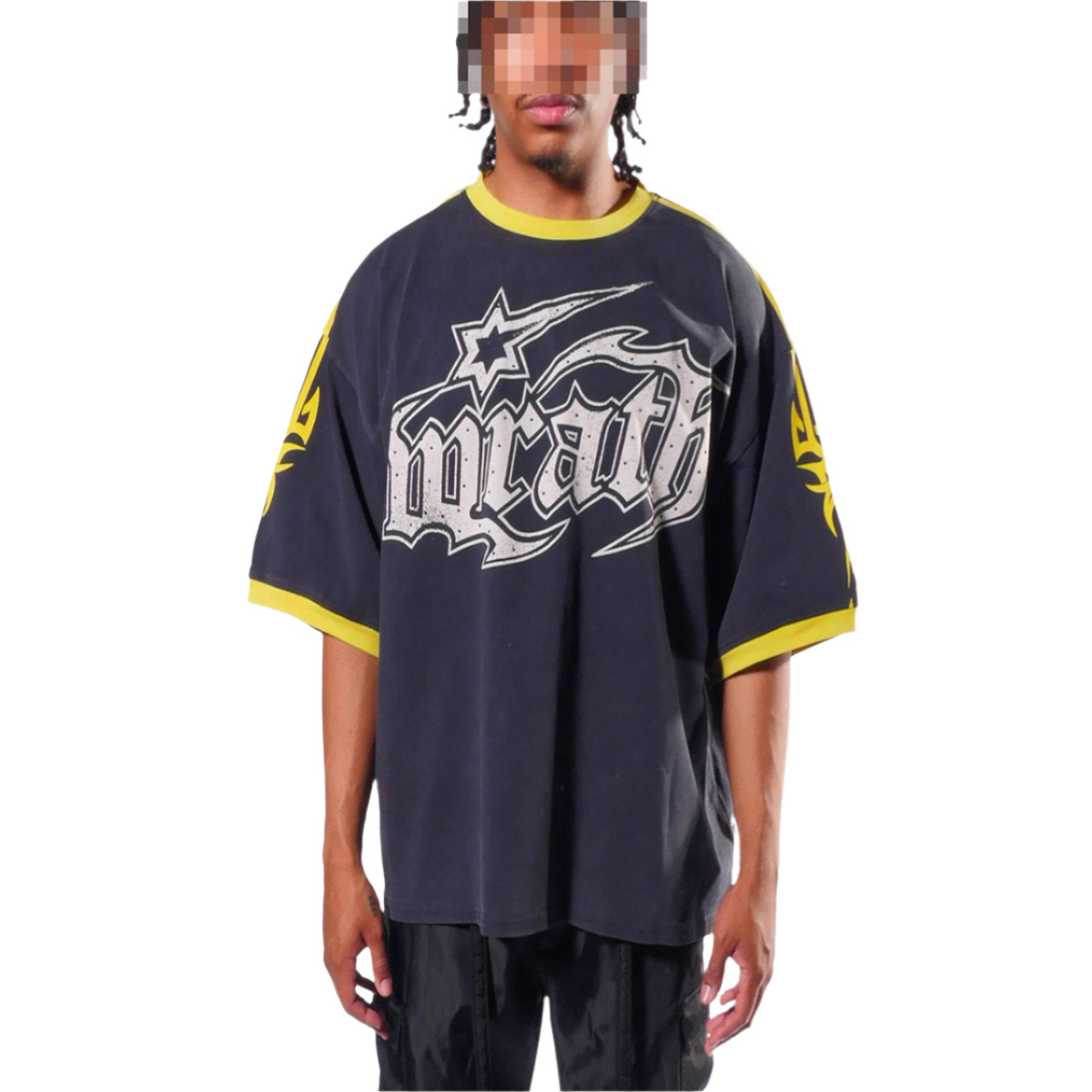Wrathboy "Wb05-116-Blk" T-Shirt - Navy