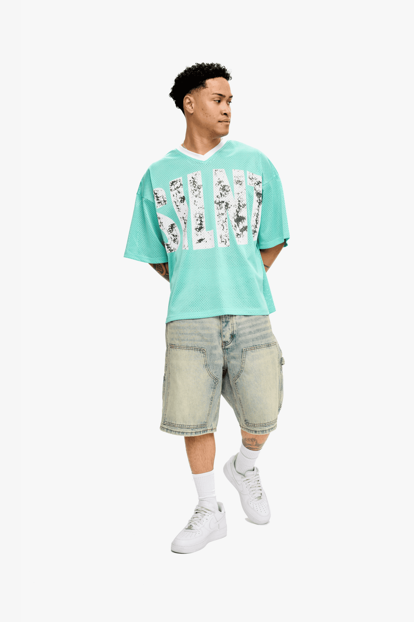 Silnt Chptrs "Touchdown" T-Shirt - Turquoise