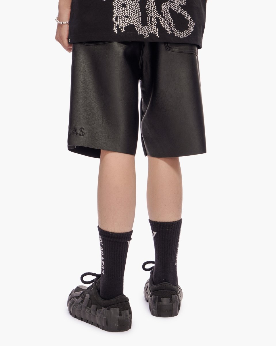 Mr.Shorts Black Leather - Valabasas