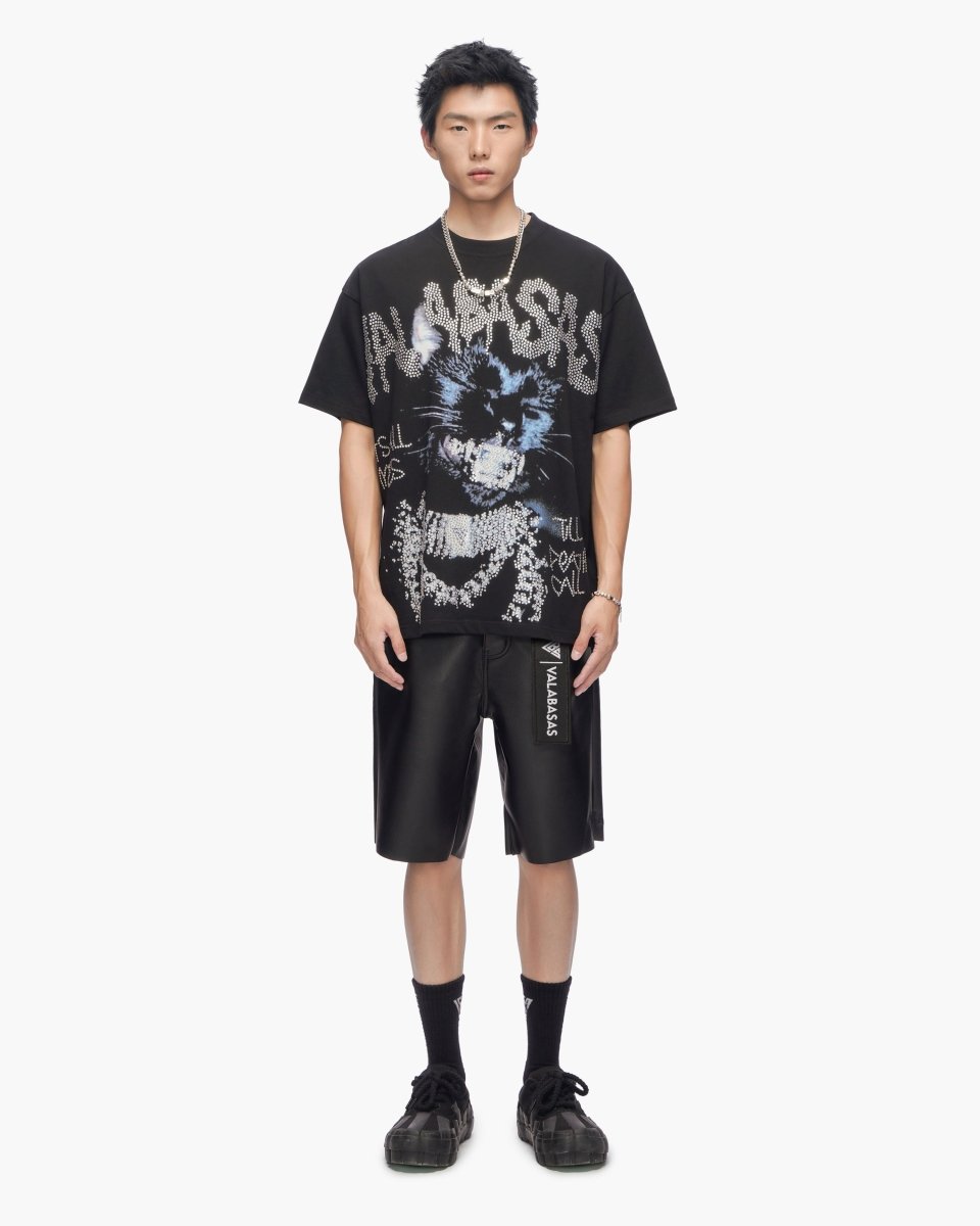Mr.Shorts Black Leather - Valabasas
