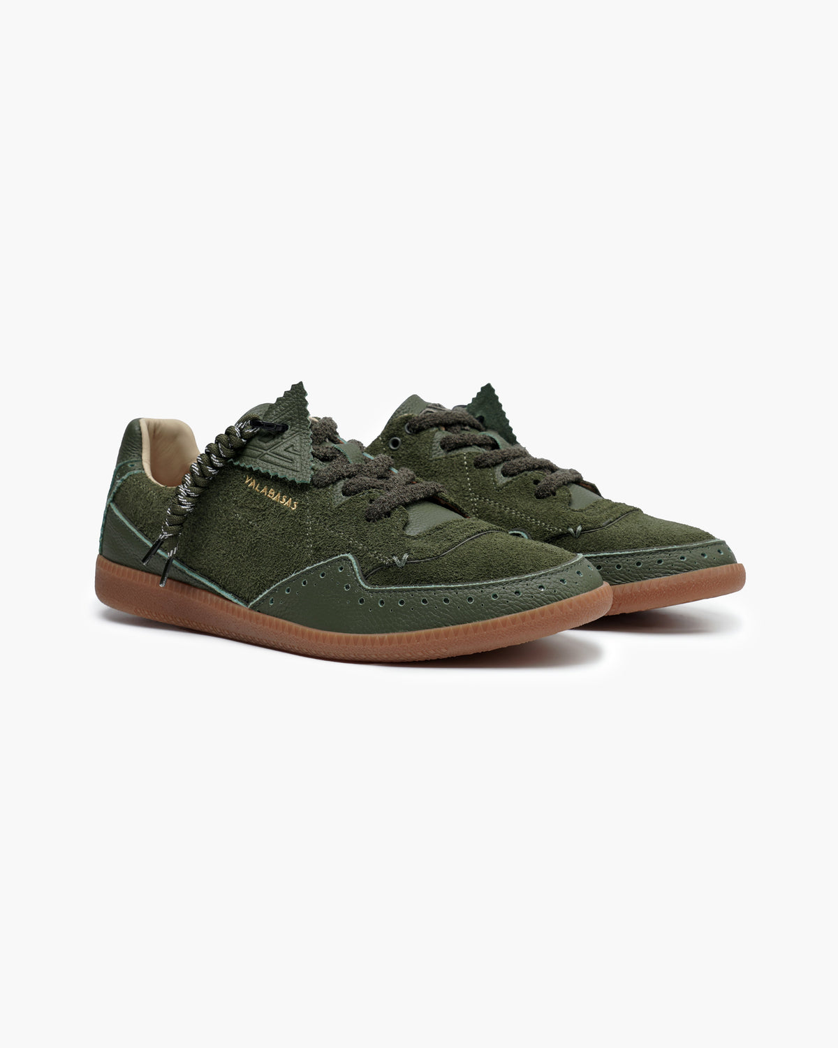 Valabasas Abel Sneakers - Braided Laces Hunter Green