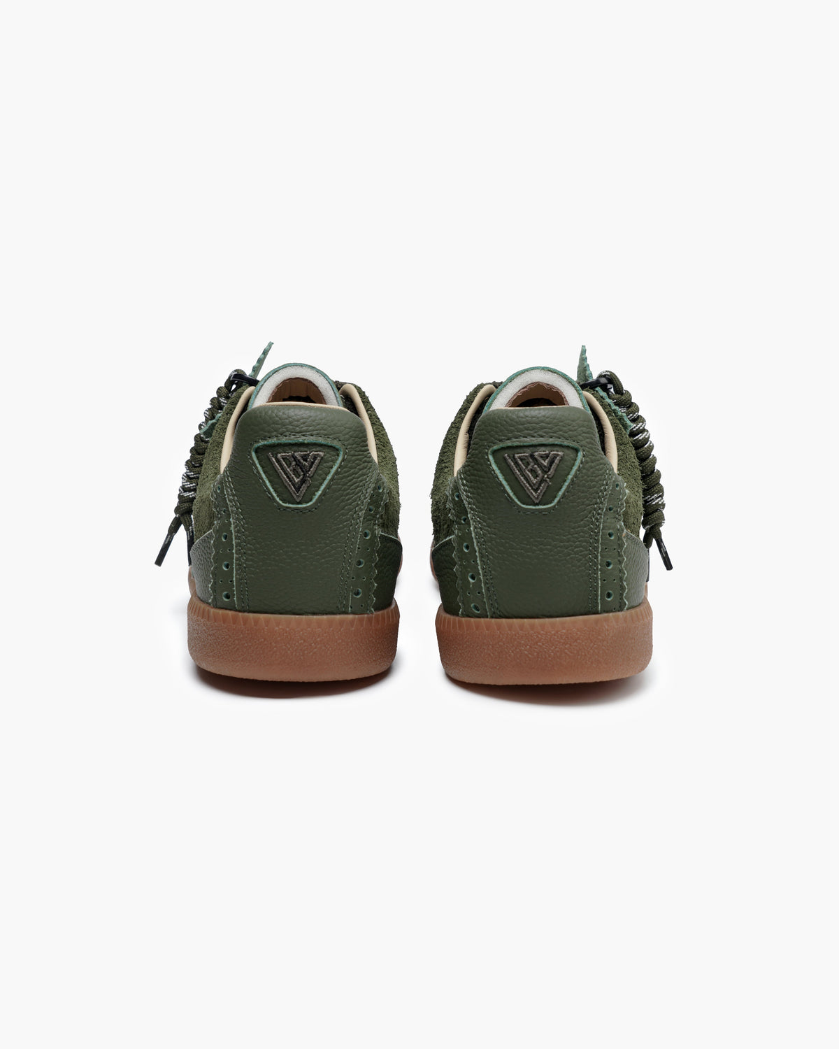 Valabasas Abel Sneakers - Braided Laces Hunter Green