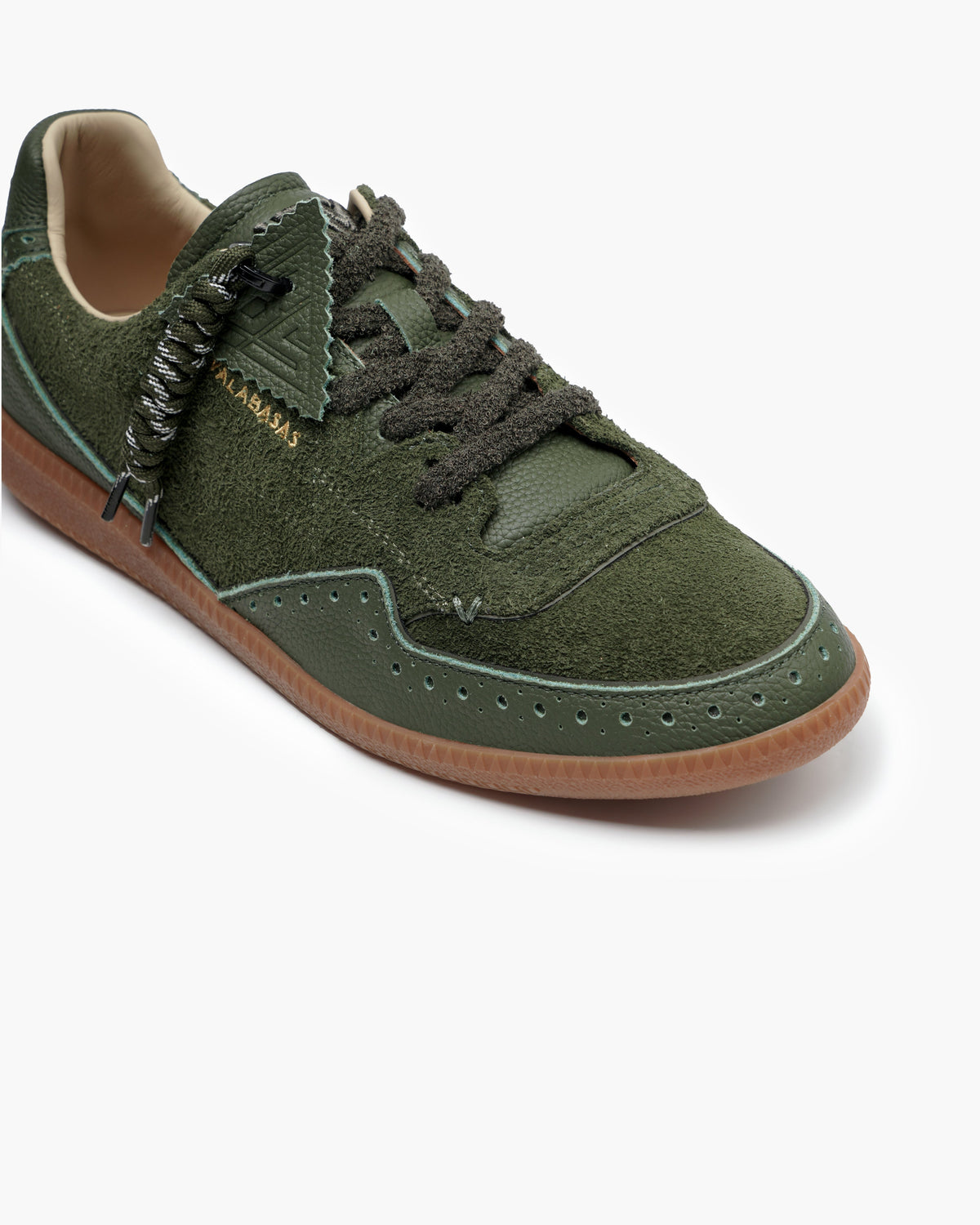 Valabasas Abel Sneakers - Braided Laces Hunter Green