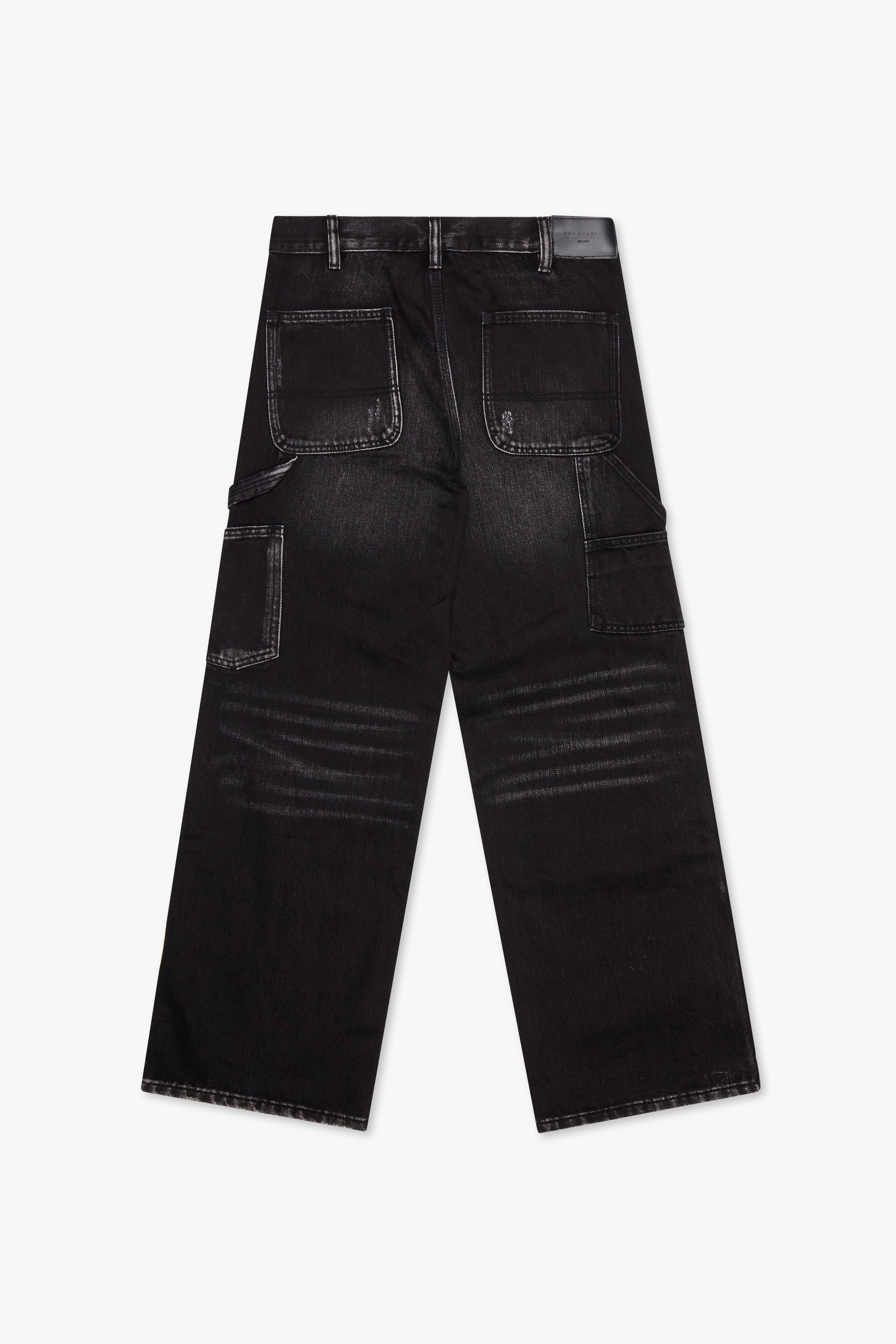 "INGENUITY" BAGGY JEAN BLACK WASHED